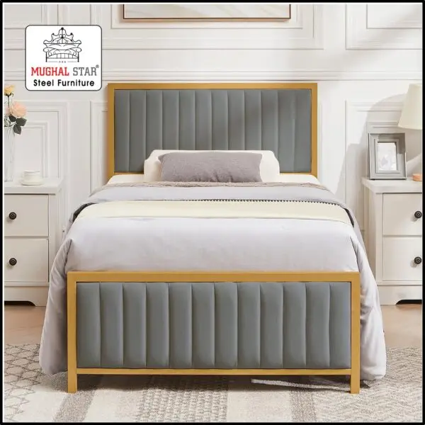 Super Delux Bed Single / Iron Bed / Single Bed / Mughal Star steel Furniture