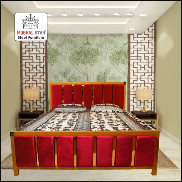 Super Deluxe Brass Bed , iron Bed, Double Bed, Mughal Star Steel Furniture (Copy)