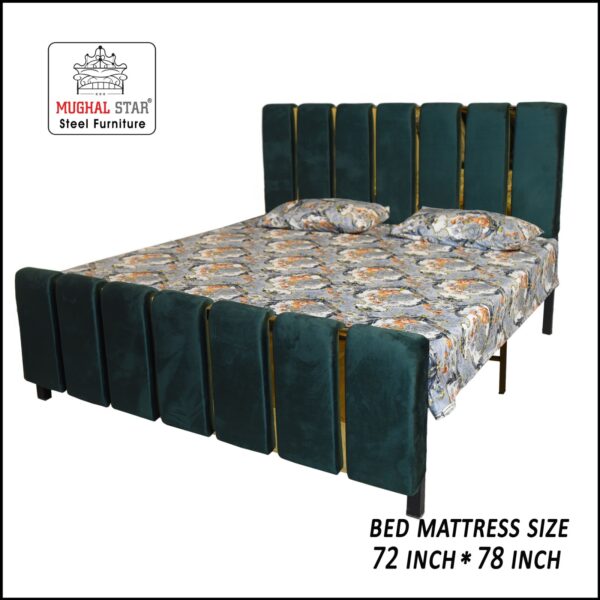 Brass Bed/ Valvet Design, Double Bed, (Copy) - Image 3