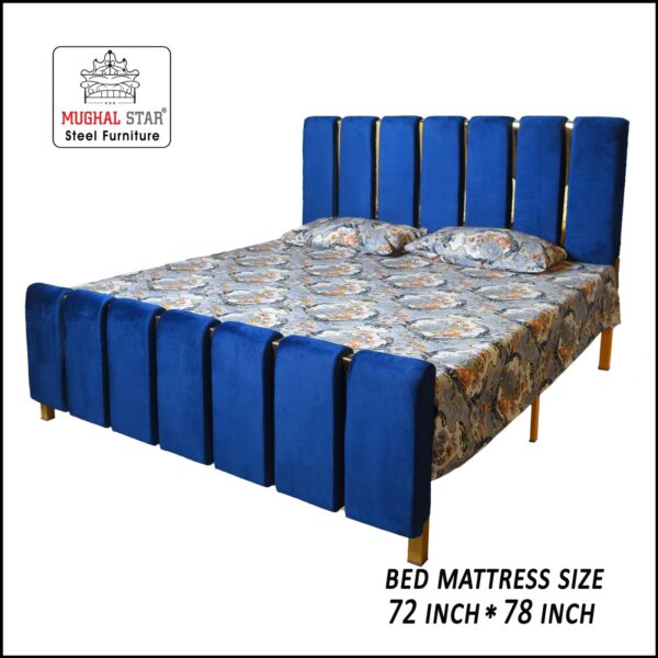 Brass Bed/ Valvet Design, Double Bed, (Copy) (Copy) - Image 2