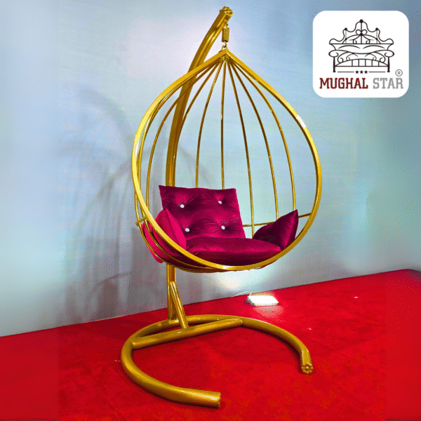 Royal Swing – Luxury Iron Hanging Chair for Indoor & Outdoor - Image 2