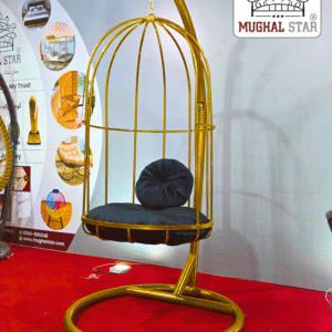 Cage Swing – Powder-Coated Hanging Chair for Home & Events
