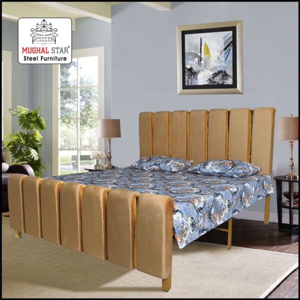 Brass Double Bed / Mughal Star Steel Furniture - Image 4